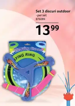 Selgros Set 3 discuri outdoor Ofertă