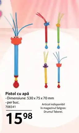 Selgros Pistol cu apă Ofertă