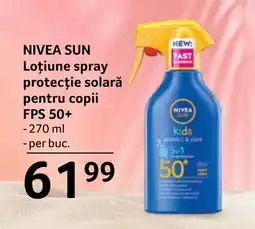 Selgros NIVEA SUN Loțiune spray protecție solară pentru copii FPS 50+ Ofertă
