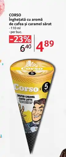 Selgros CORSO Înghețată cu aromă de cafea și caramel sărat Ofertă