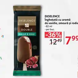 Selgros EKSELENCE Înghețată cu aromă de vanilie, zmeură şi rodie Ofertă