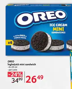 Selgros OREO Înghețată mini sandwich Ofertă