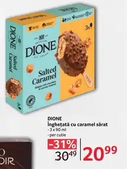 Selgros DIONE Înghețată cu caramel sărat Ofertă