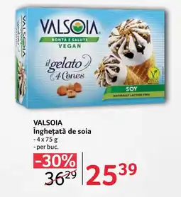 Selgros VALSOIA Îngheţată de soia Ofertă