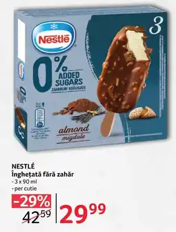 Selgros NESTLÉ Înghețată fără zahăr Ofertă