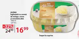 Selgros ALOMA Înghețată cu aromă de mango, cocos şi ciocolată albă Ofertă