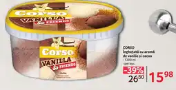 Selgros CORSO Înghețată cu aromă de vanilie și cacao Ofertă
