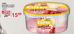 Selgros CORSO Înghețată cu aromă de vanilie și căpşuni Ofertă