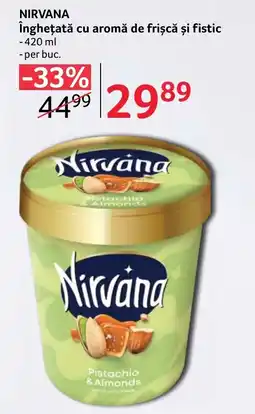 Selgros NIRVANA Înghețată cu aromă de frișcă și fistic Ofertă