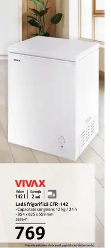 Selgros Ladǎ frigorifică CFR-142 Ofertă