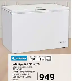 Selgros Ladǎ frigorifică CCHM200 Ofertă