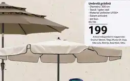 Selgros Umbrelă grădină Ofertă