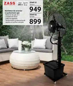 Selgros Ventilator de exterior cu pulverizare apă Ofertă
