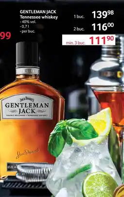 Selgros GENTLEMAN JACK Tennessee whiskey Ofertă