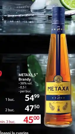 Selgros METAXA 5* Brandy Ofertă