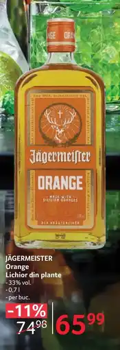Selgros JÄGERMEISTER Orange Lichior din plante Ofertă