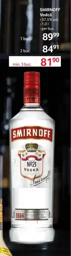 Selgros SMIRNOFF Vodcă Ofertă