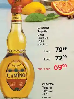 Selgros CAMINO Tequila Gold Ofertă