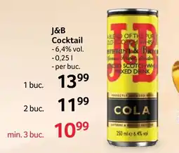 Selgros J&B Cocktail Ofertă
