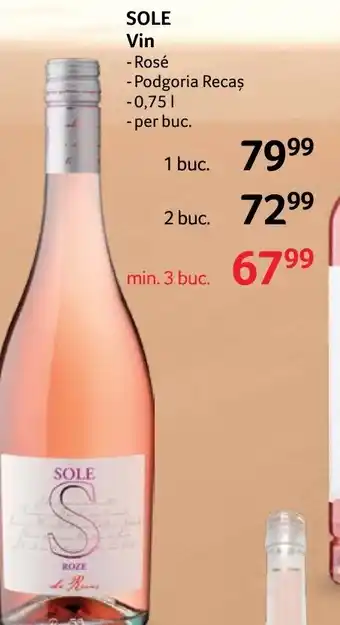 Selgros SOLE Vin Ofertă