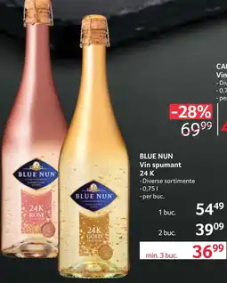 Selgros BLUE NUN Vin spumant 24 K Ofertă