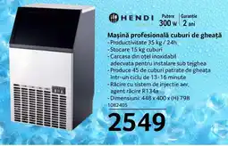 Selgros HENDI Maşină profesională cuburi de gheață Ofertă
