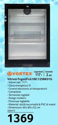Selgros Vitrină frigorifică VBC12SBK01G Ofertă