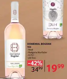 Selgros DOMENIUL BOGDAN Ofertă
