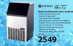Selgros Mașină profesională cuburi de gheață Hendi Ofertă