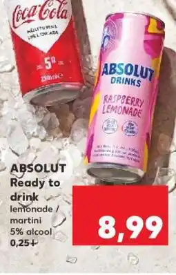 Kaufland ABSOLUT ready to drink Ofertă
