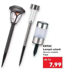 Kaufland ENTAC Lampă solară Ofertă