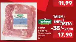 Kaufland Cotlet de porc fără os bucată vacuum kg Ofertă