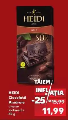 Kaufland HEIDI Ciocolată Amăruie Ofertă