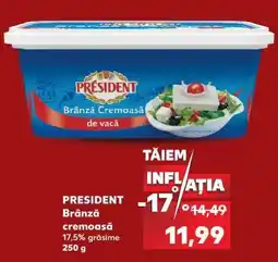 Kaufland PRESIDENT Brânză cremoasă Ofertă