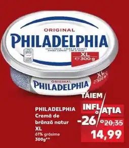 Kaufland PHILADELPHIA Cremă de brânză natur XL Ofertă