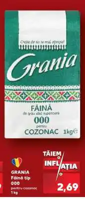 Kaufland GRANIA Făină tip 000 Ofertă