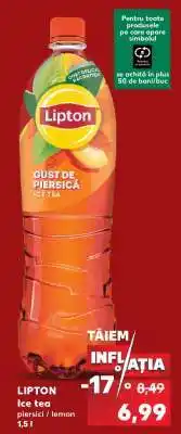 Kaufland LIPTON Ice tea piersici / lemon Ofertă