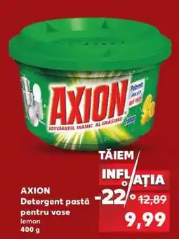 Kaufland AXION Detergent pastă pentru vase lemon 400 g Ofertă