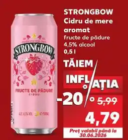 Kaufland STRONGBOW Cidru de mere aromat Ofertă