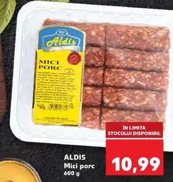 Kaufland ALDIS Mici porc Ofertă