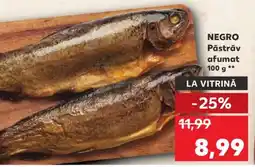 Kaufland NEGRo Păstrăv afumat 100 g Ofertă