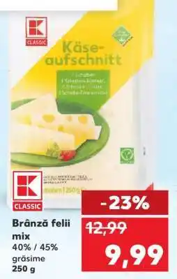 Kaufland Brânză felii mix Ofertă