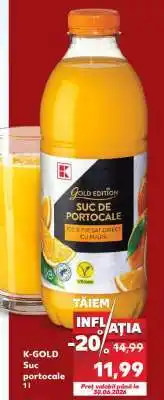Kaufland K-GOLD Suc portocale 1l Ofertă