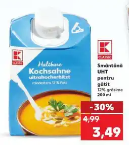 Kaufland Smântână UHT pentru gătit Ofertă
