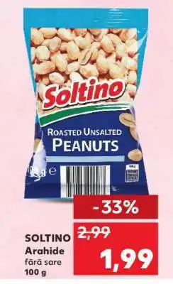 Kaufland SOLTINO Arahide fără sare 100 g Ofertă