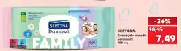 Kaufland SEPTONA Şerveţele umede dermasoft 100 buc Ofertă