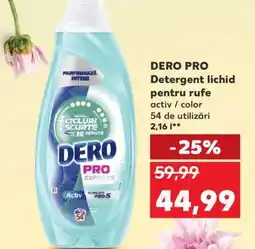 Kaufland DERO PRO Detergent lichid pentru rufe Ofertă