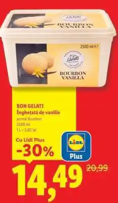 Lidl BON GELATI Înghețată de vanilie Ofertă