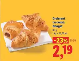 Lidl Croissant cu cremă Nougat Ofertă