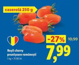 Lidl Roșii cherry prunișoare românești Ofertă